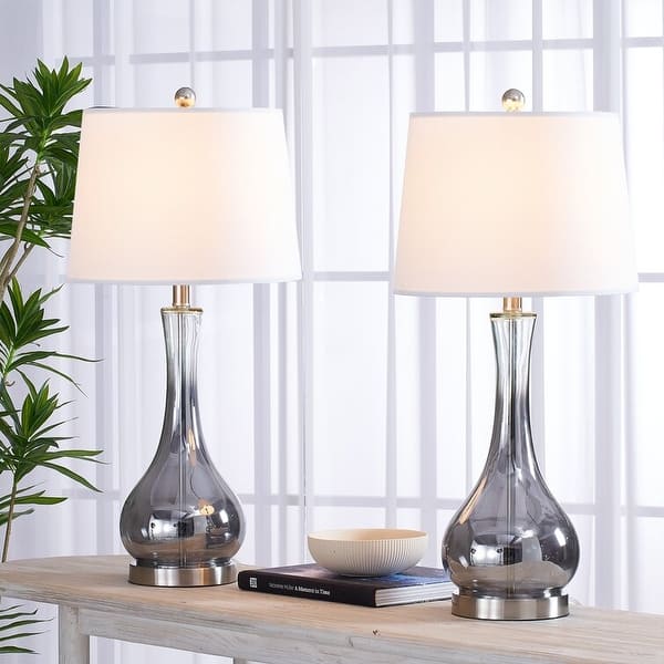 28.8" Silver Table Lamp Set (Set of 2) Bed Bath & Beyond 36220270